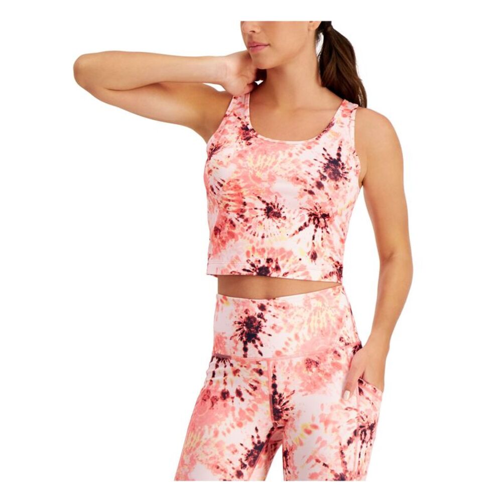 IDEOLOGY Womens Pink Moisture Wicking Sleeveless Round Neck Tank Top M